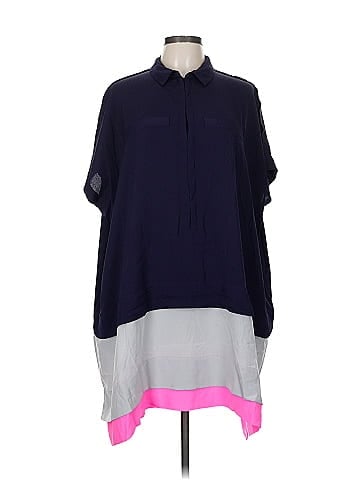 Diane von Furstenberg Short Sleeve Silk Top (view 1)