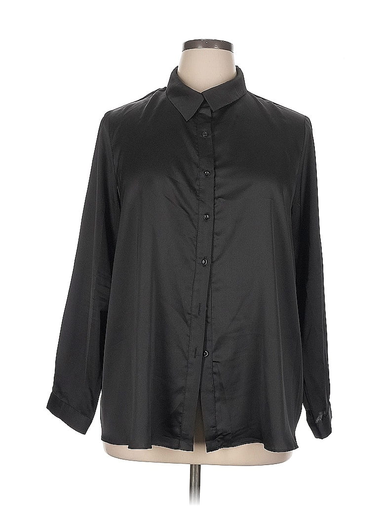 EVERLEIGH Pre-owned 3/4 Sleeve Blouse In Black