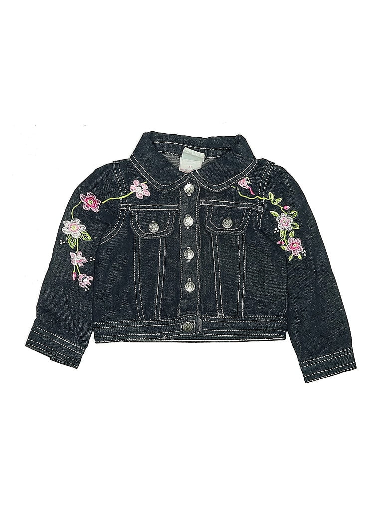 Pre-owned Nannette Kids' Denim Jacket In Black