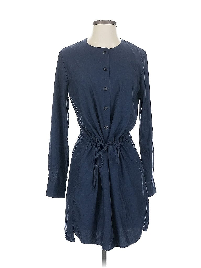 Pre-owned Uniqlo Casual Dress In Blue