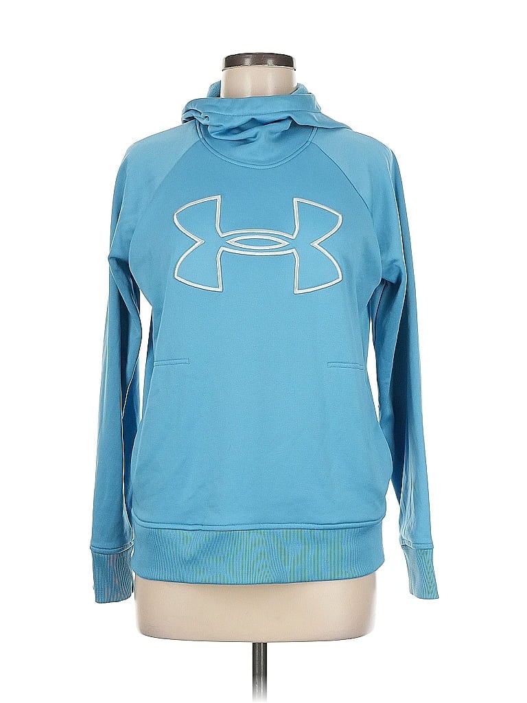 Pre-owned Under Armour Pullover Hoodie In Blue
