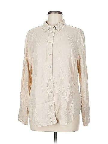 Ellen Tracy Long Sleeve Button-Down Shirt (view 1)