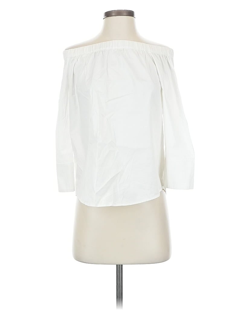 Click to view more detailed imagery on our partner's website Pre-owned Zara 3/4 Sleeve Blouse In White