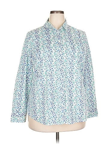 J.Crew Factory Store 3/4 Sleeve Button-Down Shirt (view 1)