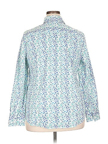 J.Crew Factory Store 3/4 Sleeve Button-Down Shirt (view 2)