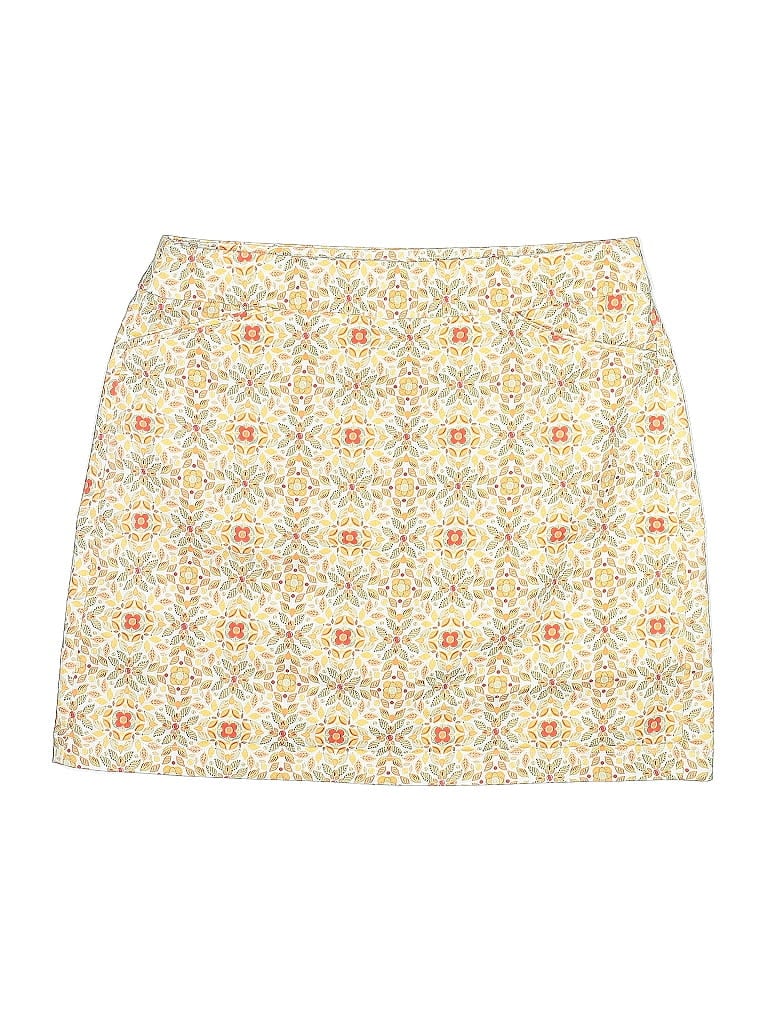 Pre-owned Croft & Barrow Casual Skirt In Orange