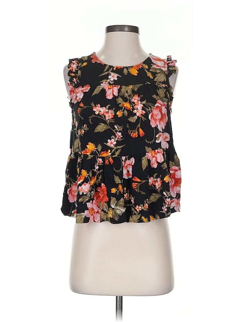 Pre-owned American Eagle Outfitters Sleeveless Blouse In Black