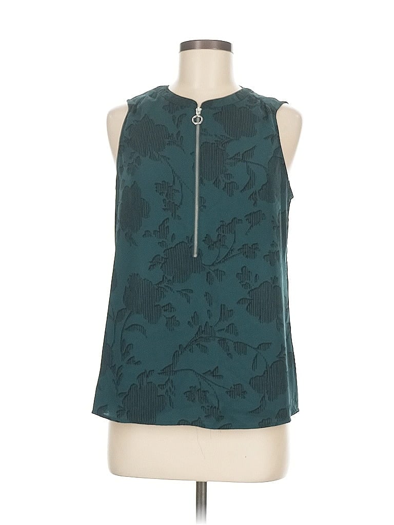 Pre-owned Apt. 9 Sleeveless Blouse In Green