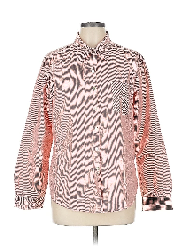 Click to view more detailed imagery on our partner's website Pre-owned Chico's Long Sleeve Button Down Shirt In Pink
