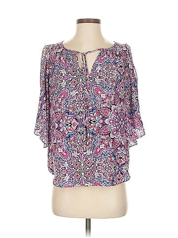 Alice & Trixie 3/4 Sleeve Silk Top (view 1)