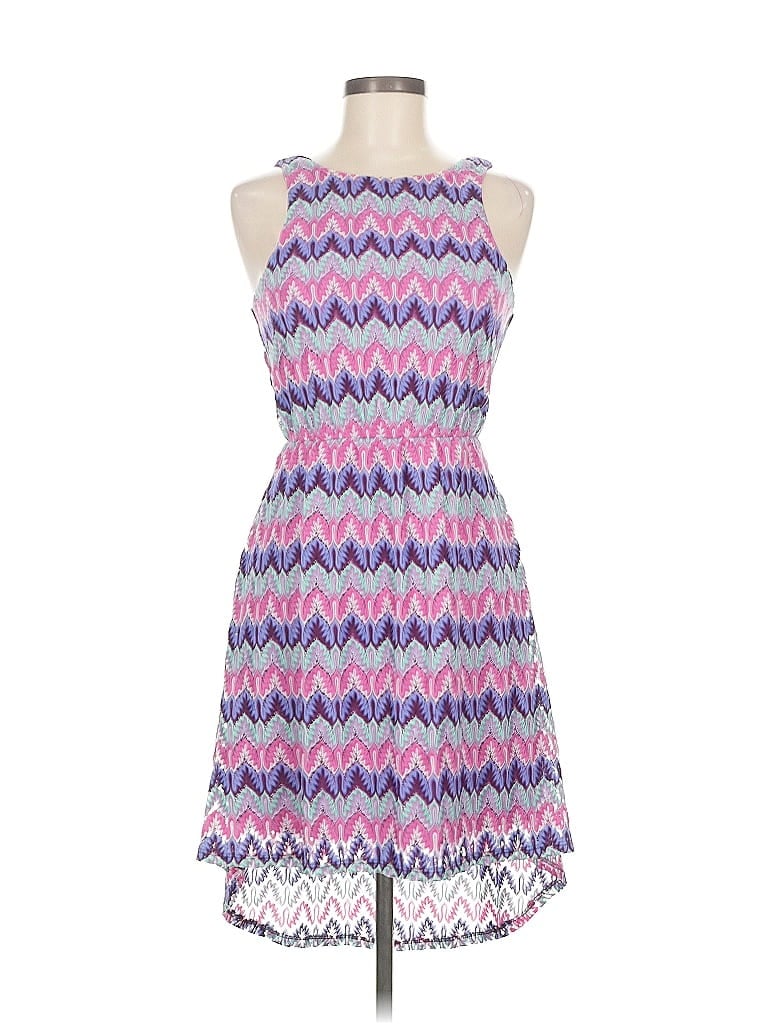 Pre-owned Pink Owl Casual Dress In Purple