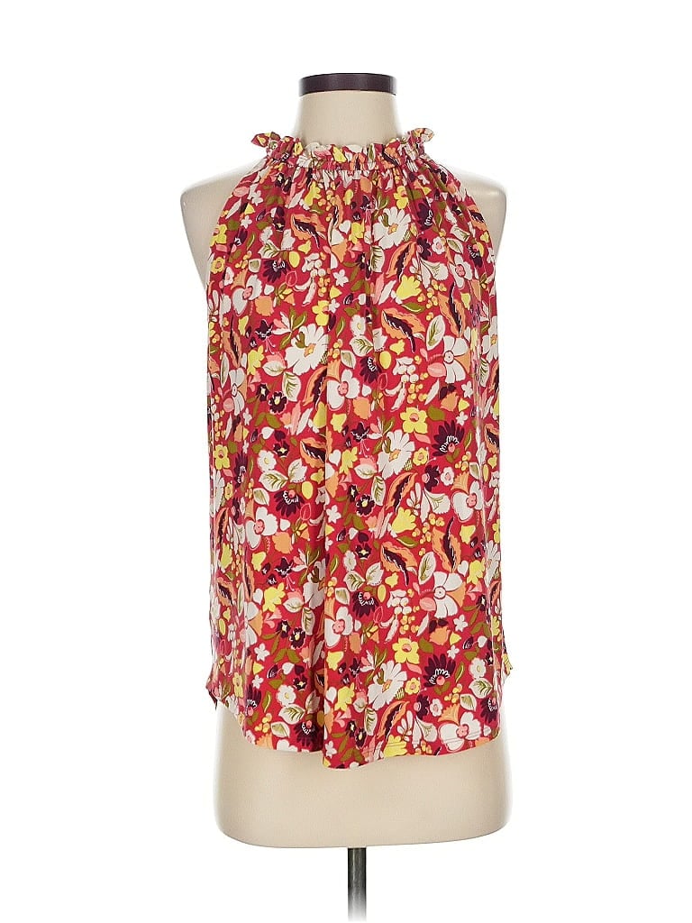 ANN TAYLOR FACTORY Pre-owned Sleeveless Blouse In Red