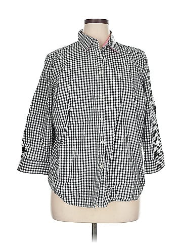 Lauren by Ralph Lauren 3/4 Sleeve Button-Down Shirt (view 1)