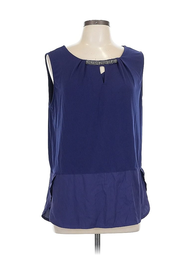Pre-owned The Limited Sleeveless Blouse In Blue