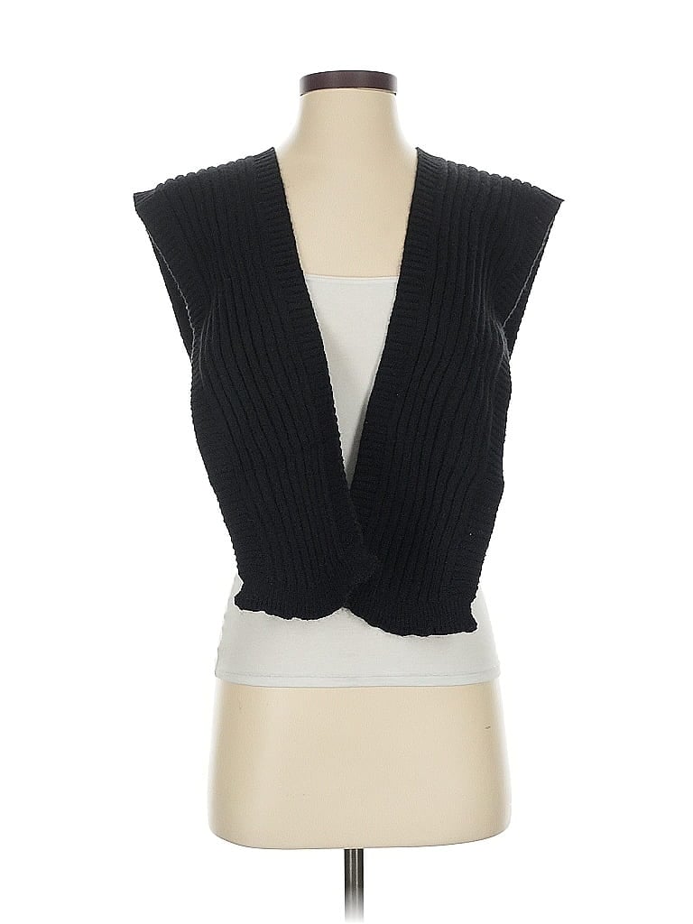 Pre-owned Assorted Brands Cardigan Sweater In Black