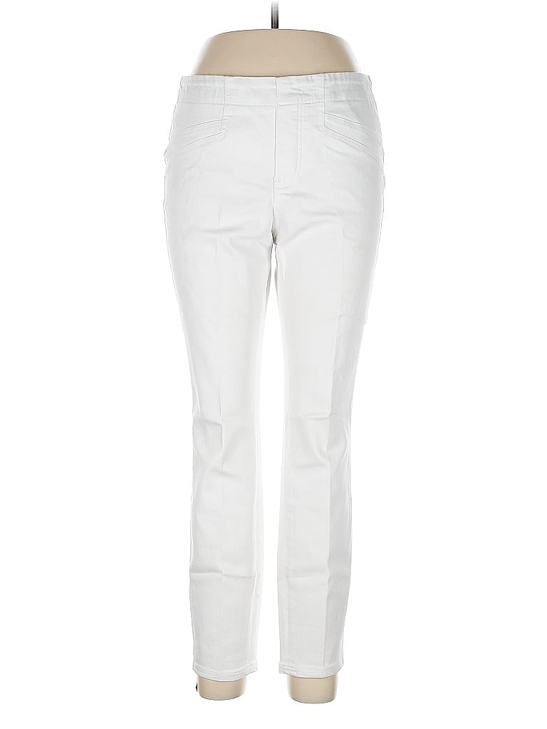 Pre-owned Nic + Zoe Jeggings In White