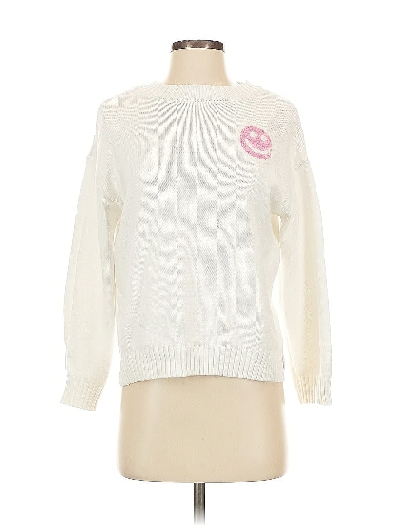 JESSICA SIMPSON Pre-owned Pullover Sweater In White