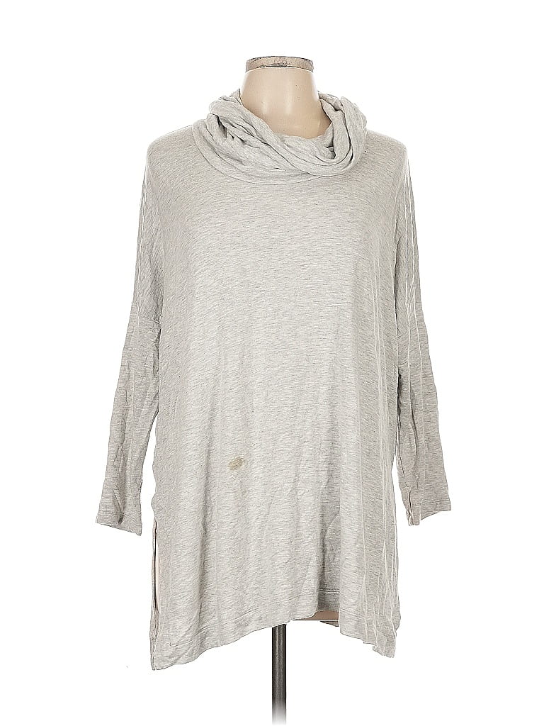 Pre-owned Lou & Grey Poncho In Gray