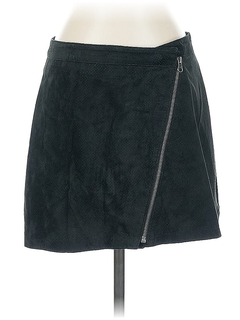 Pre-owned Aqua Casual Skirt In Black
