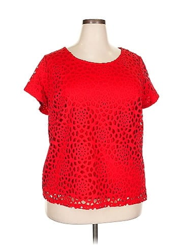 Roz & Ali Short Sleeve Blouse (view 1)