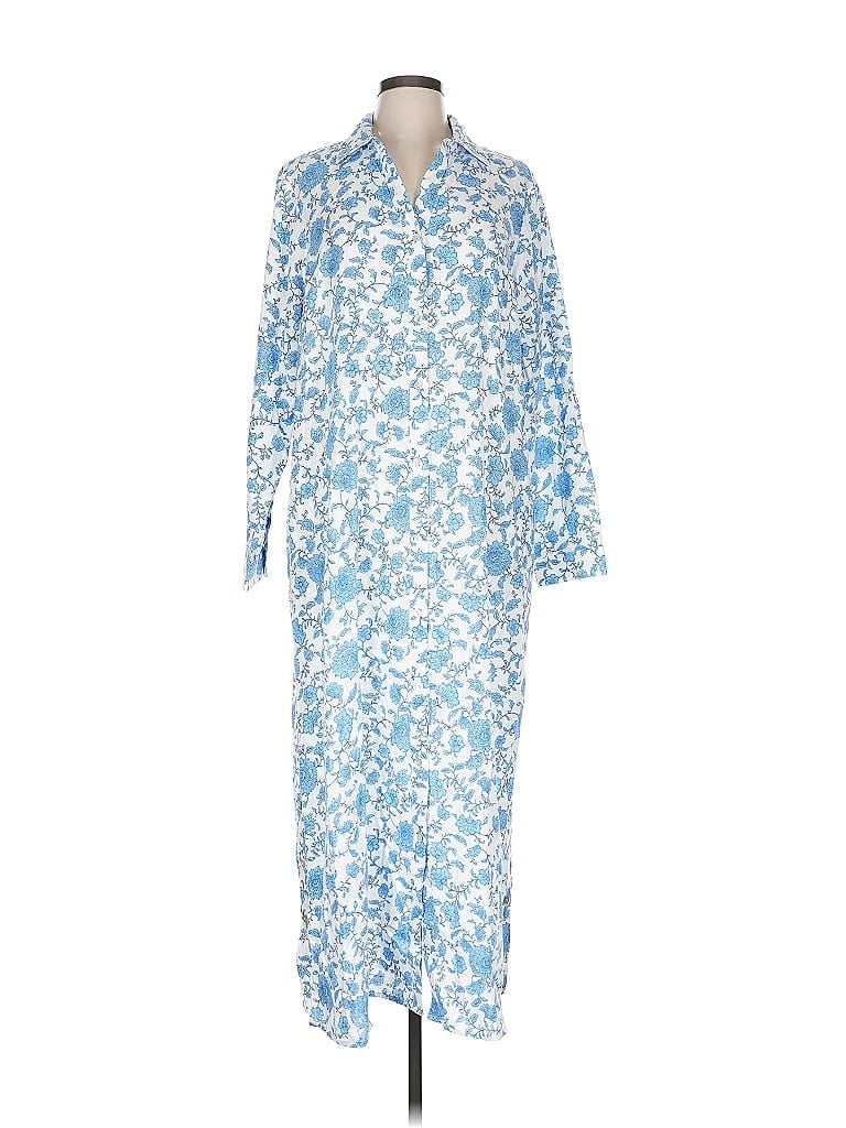 Pre-owned Jjill Casual Dress In Blue