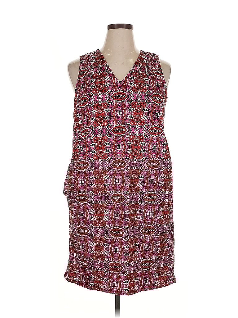 Pre-owned Joe Fresh Casual Dress In Burgundy