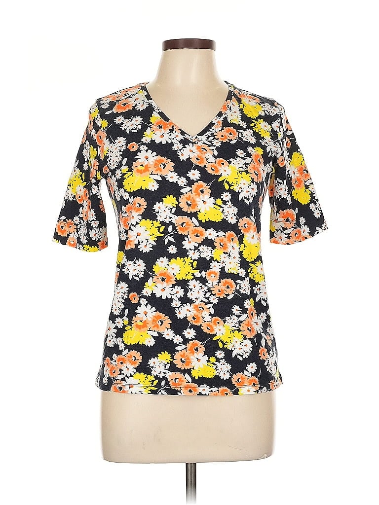 Pre-owned Jones New York Sport Short Sleeve Blouse In Orange