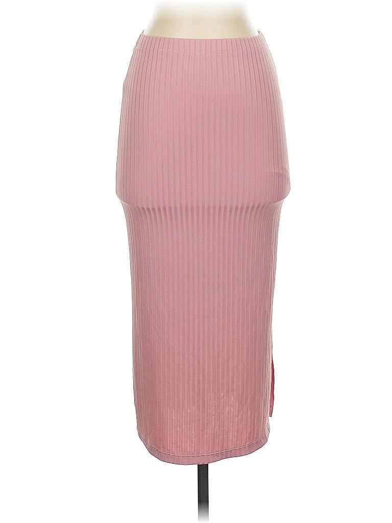 Velvet Torch Casual Skirt In Pink