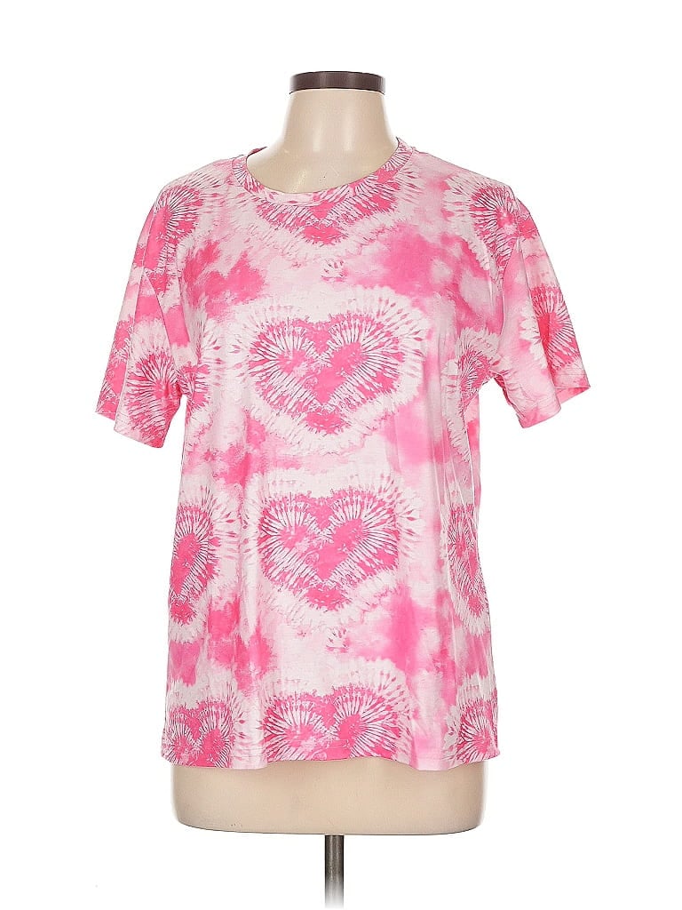Pre-owned Unbranded Short Sleeve T-shirt In Pink