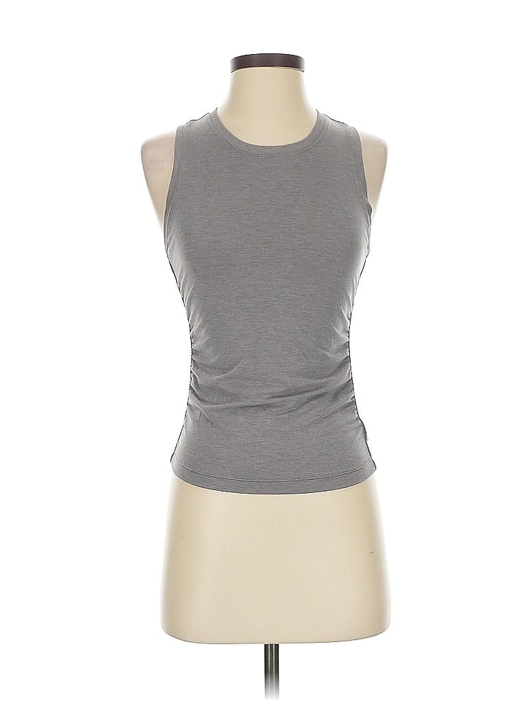 Pre-owned Athleta Sleeveless T-shirt In Gray
