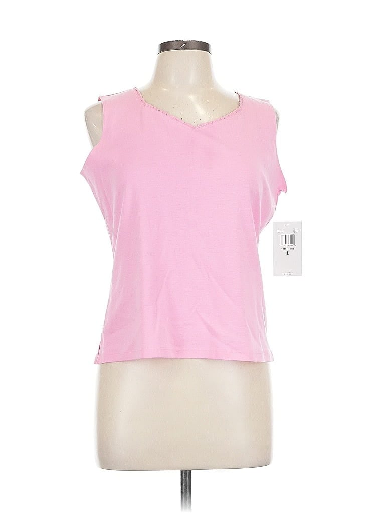 Jh Collectibles Sleeveless Top Pink One Shoulder Neckline Tops
