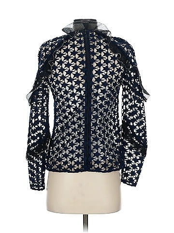 Self-Portrait Long Sleeve Blouse (view 2)