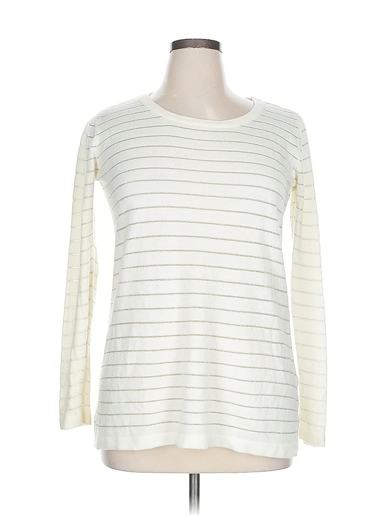 Pre-owned White Stag Long Sleeve T-shirt In White