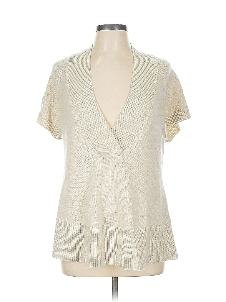 COLDWATER CREEK Pre-owned Short Sleeve Blouse In White