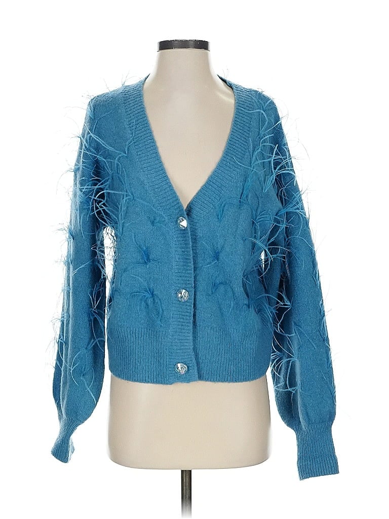 Pre-owned Delfi Collective Cardigan Sweater In Blue