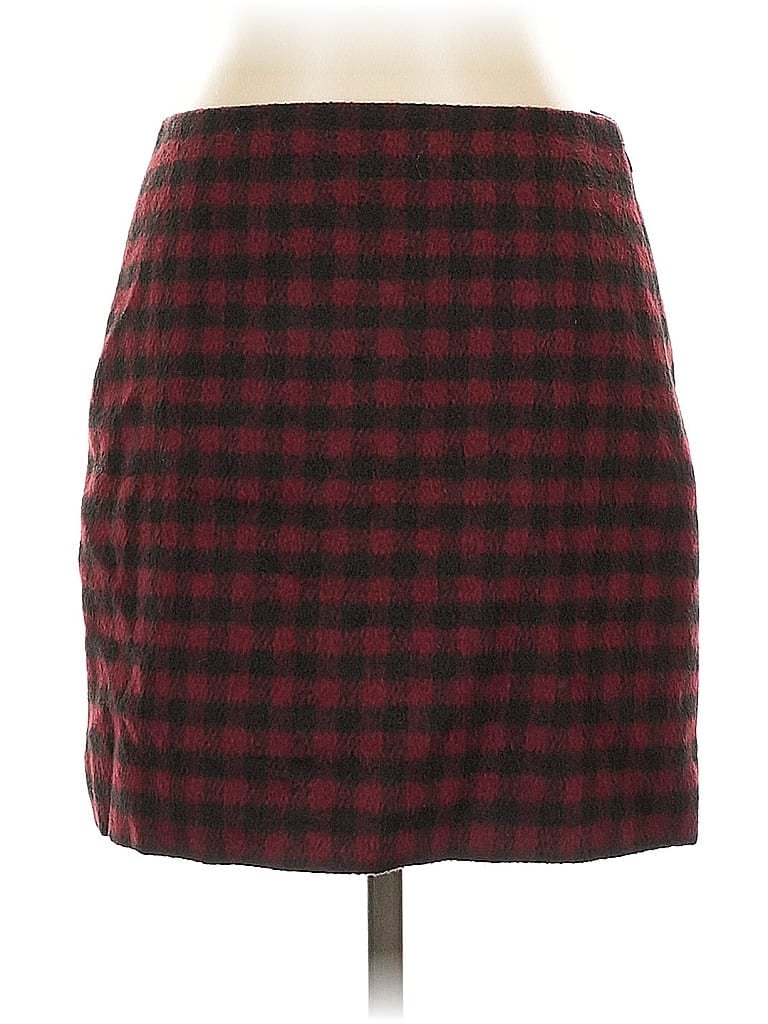 Pre-owned Madewell Casual Skirt In Burgundy