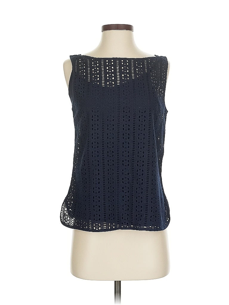 Pre-owned Banana Republic Sleeveless Blouse In Blue