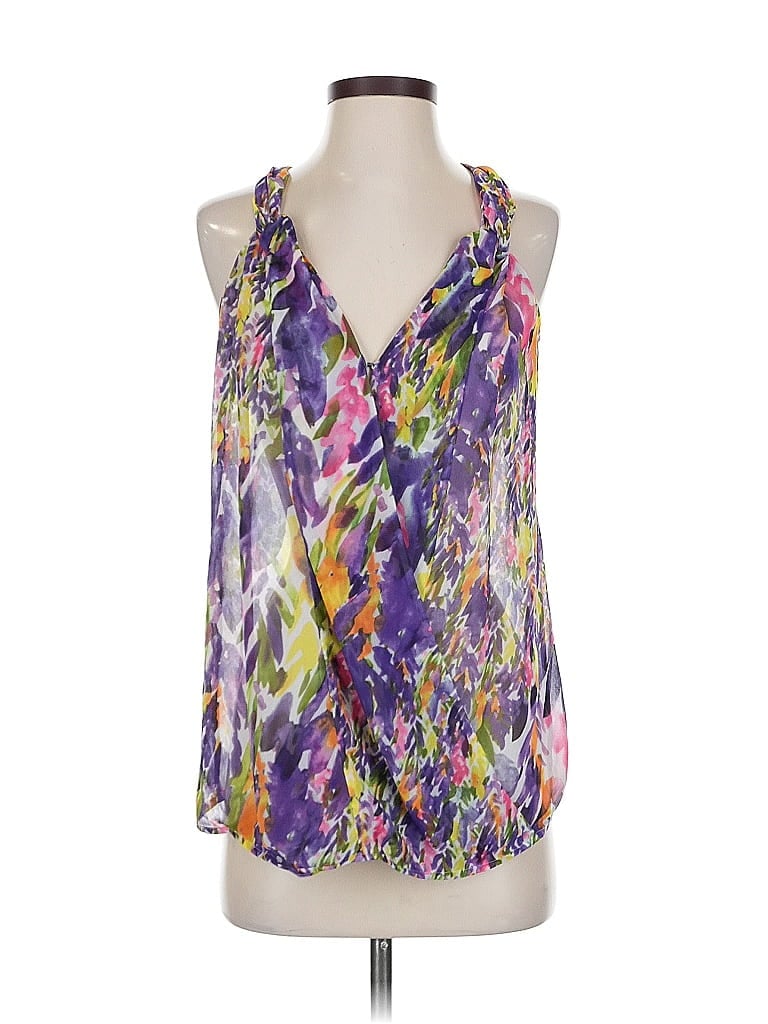 CABI Pre-owned Sleeveless Blouse In Purple