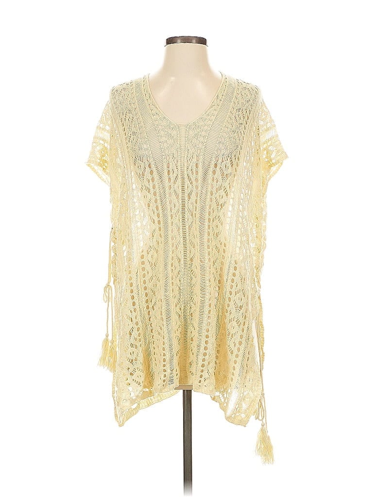 UNBRANDED Pre-owned Short Sleeve Blouse In Yellow