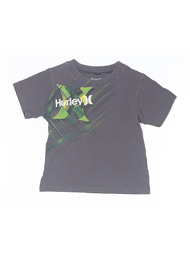Pre-owned Hurley Kids'  Short Sleeve T-shirt In Gray