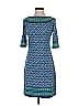 Max Studio Print Blue Casual Dress Size XS - photo 1