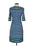 Max Studio Print Blue Casual Dress Size XS - photo 2