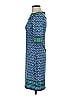 Max Studio Print Blue Casual Dress Size XS - photo 5
