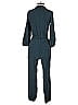 Rebecca Taylor Chevron-herringbone Teal Jumpsuit Size 2 - photo 2