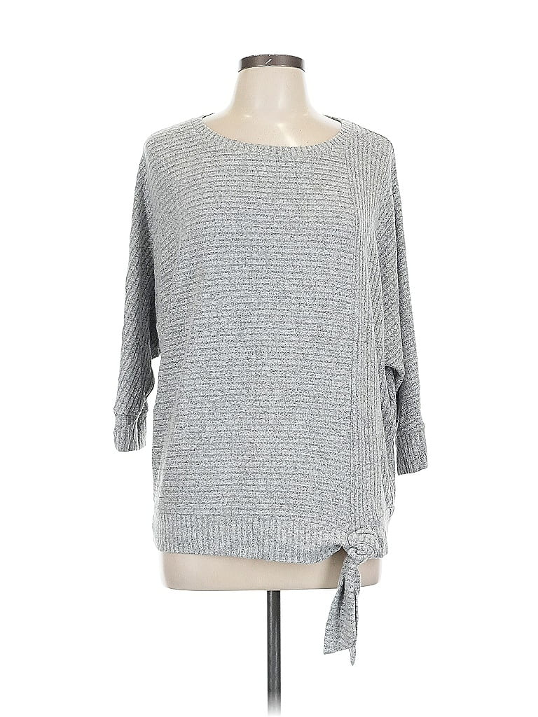 Pre-owned Simply Vera Vera Wang Pullover Sweater In Gray