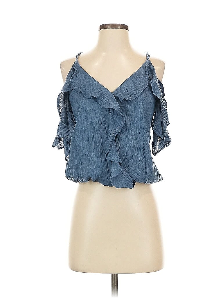 MOA MOA Pre-owned Sleeveless Blouse In Blue