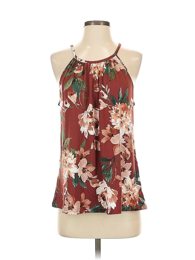 Click to view more detailed imagery on our partner's website Pre-owned Papermoon Sleeveless Blouse In Burgundy