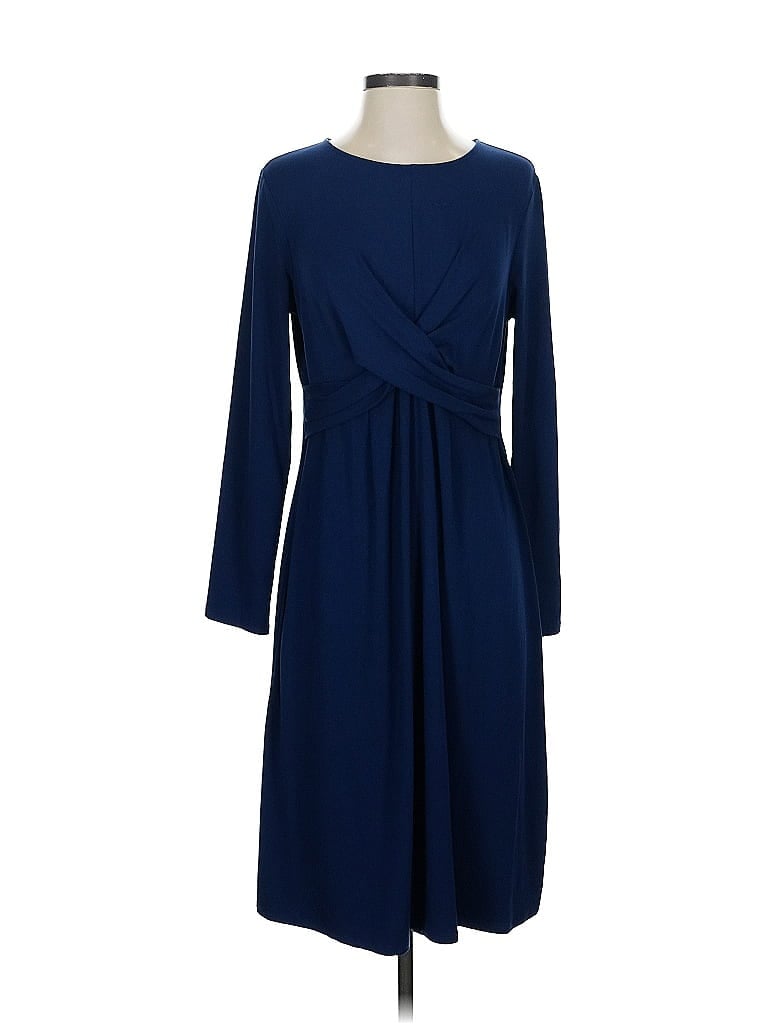 Pre-owned Jjill Casual Dress In Blue