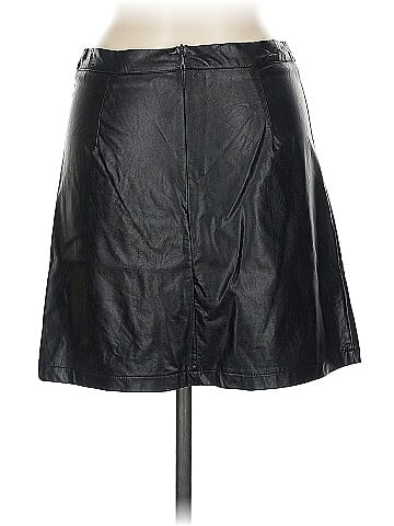 Glam Faux Leather Skirt (view 2)
