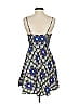 Old Navy 100% Rayon Argyle Blue Cocktail Dress Size XS - photo 2